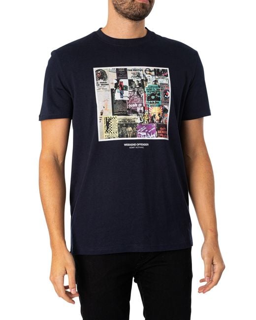 Weekend Offender Black Posters Graphic T-shirt for men