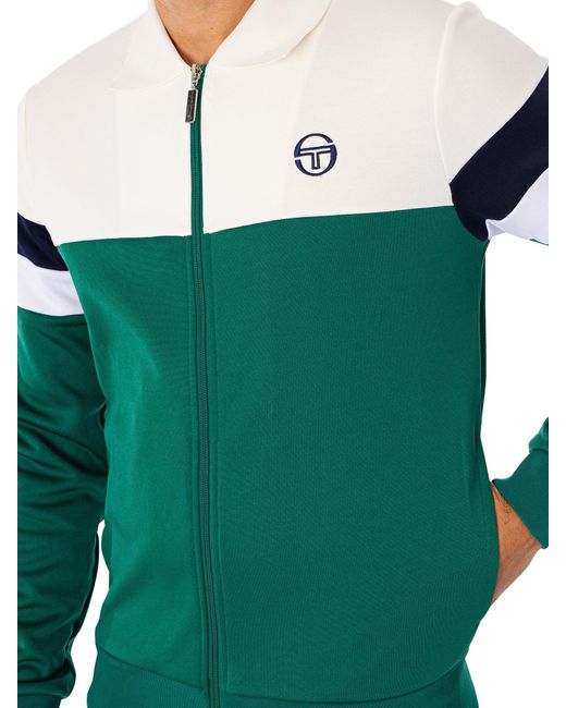 Sergio Tacchini Green Tomme Track Jacket for men