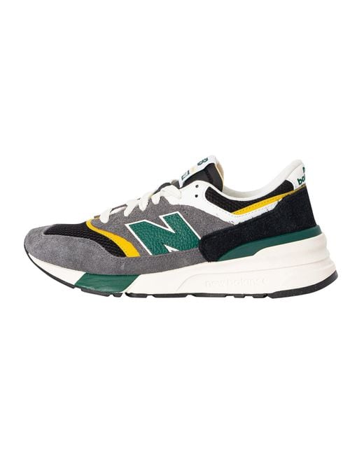 New Balance Green 997r Suede Trainers for men