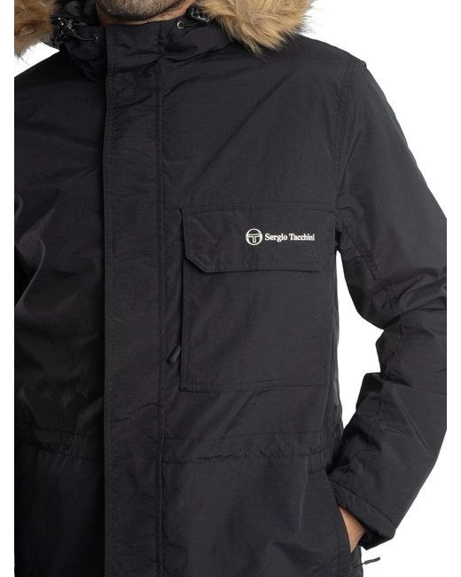 Sergio Tacchini Blue Budge Parka Jacket for men