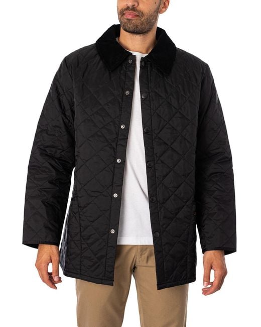 Barbour Black Liddesdale Quilted Jacket for men