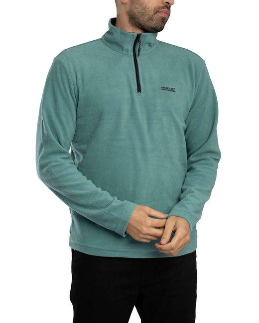 Regatta Green Thompson Fleece Zip Sweatshirt for men