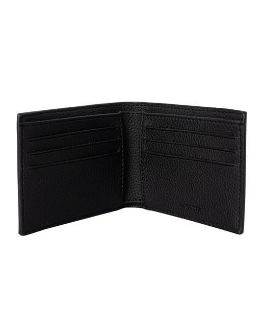 Lacoste Black Billfold Wallet for men