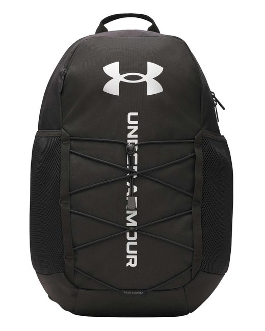Under Armour Black Hustle Sport 6.0 Backpack Metallic for men