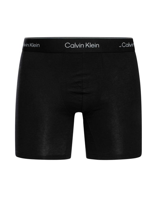 Calvin Klein Black 3 Pack Icon Boxer Briefs for men