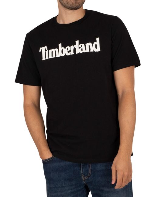 timberland black t shirt