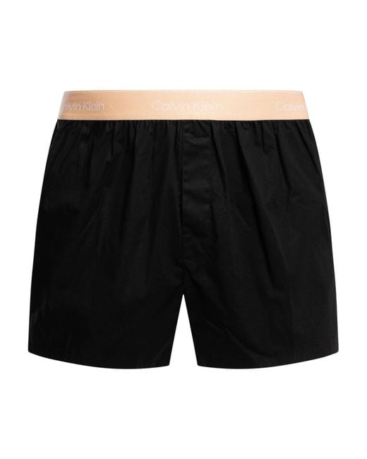 Calvin Klein Black 3 Pack Icon Slim Boxers for men