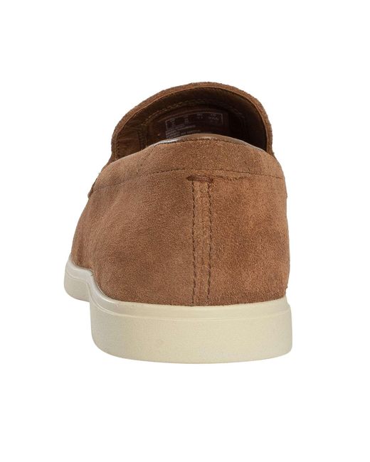 Clarks Brown Torford Easy Suede Loafers for men