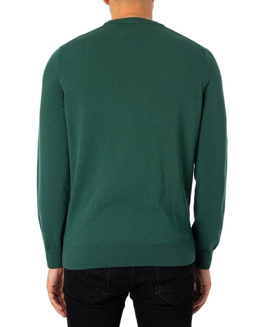 Lacoste Green Organic Cotton Crew Neck Knit for men
