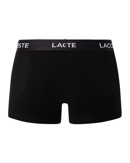 Lacoste Black Boxer Briefs 3-pack Motion Classic for men