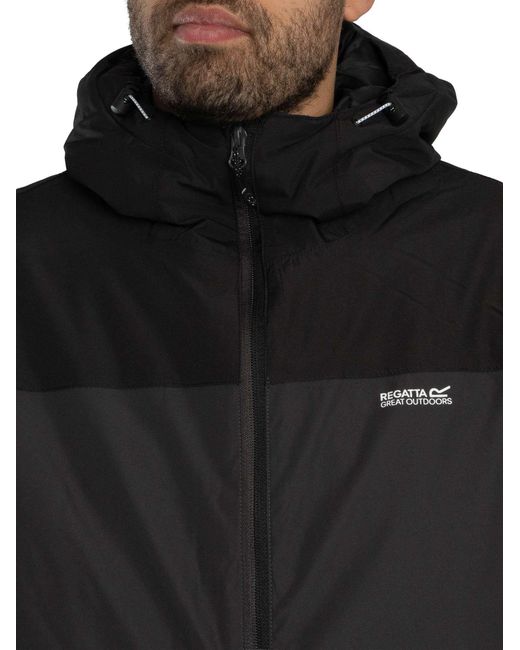 Regatta Black Thornridge Waterproof Insulated Jacket for men