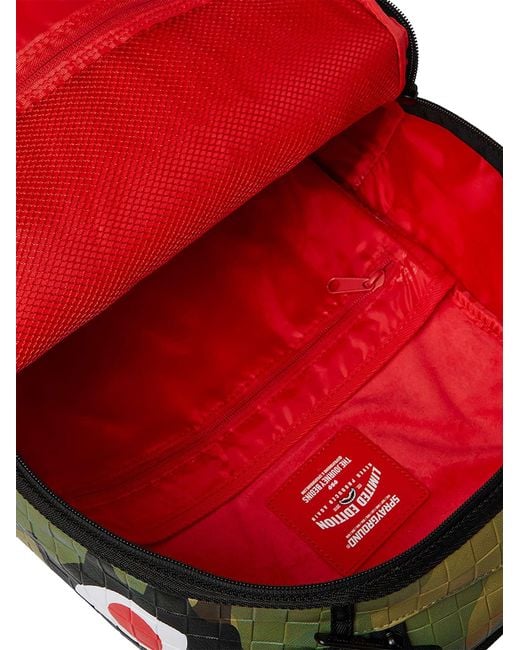 Sprayground Green 20l Woodland Camo Check Backpack for men