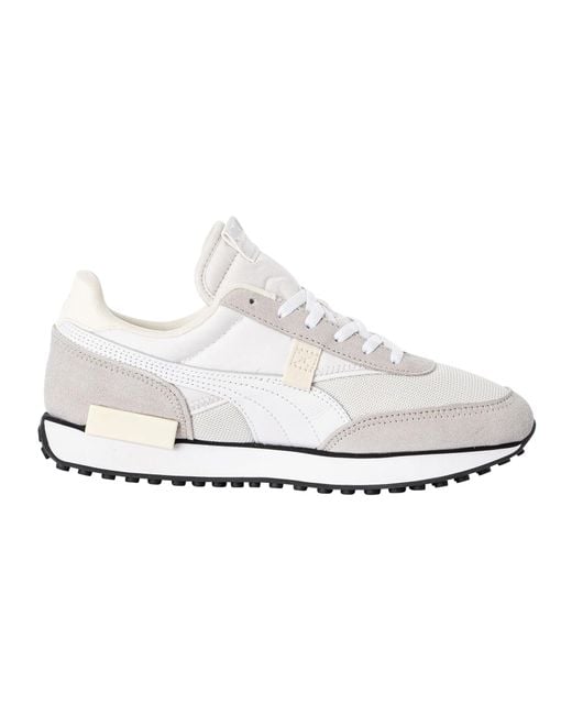 PUMA White Future Rider Mix Elevate Trainers for men