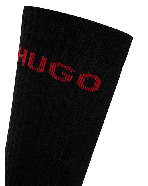 HUGO White 6 Pack Quarter Socks for men