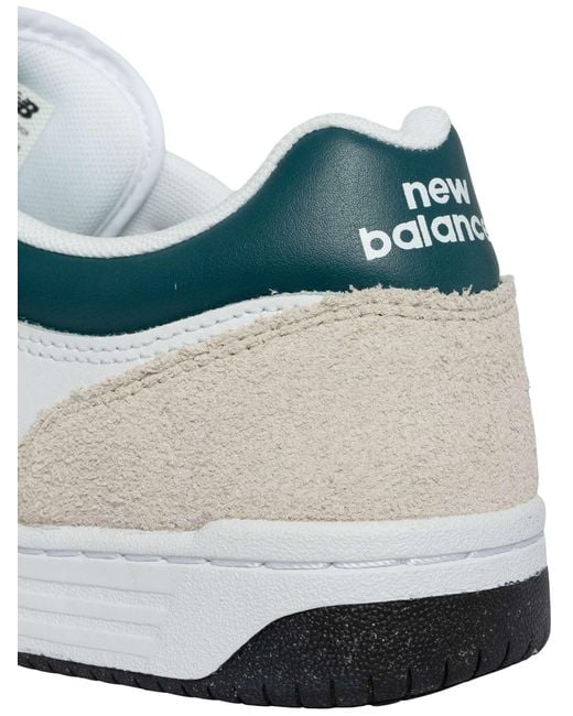 New Balance White 480 Leather Trainers for men