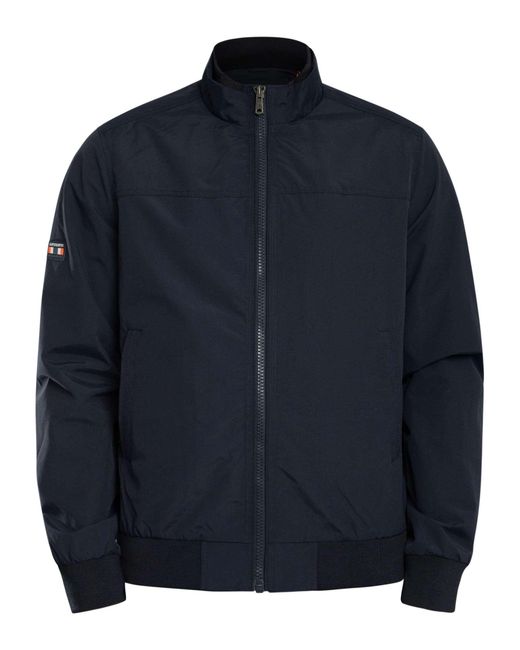 Superdry Blue Nylon Harrington Jacket for men