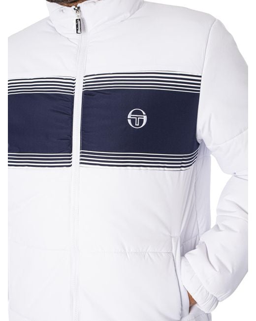 Sergio Tacchini White Lucca Puffer Jacket for men