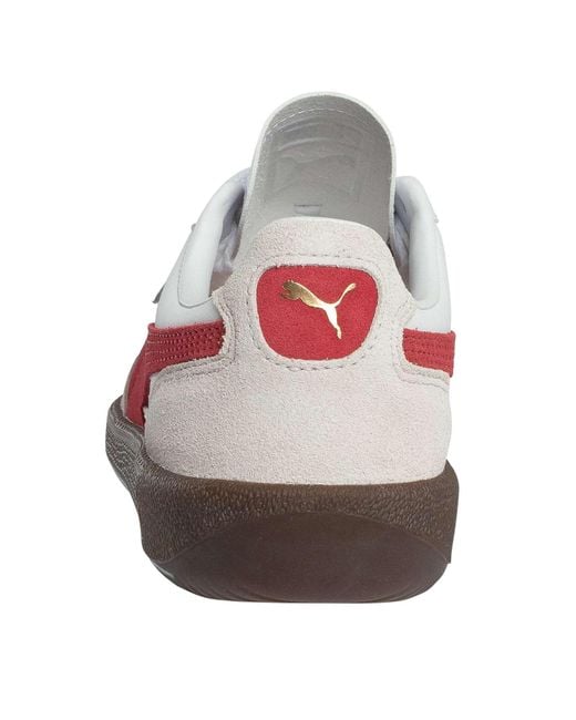 PUMA White Palermo Leather Trainers for men