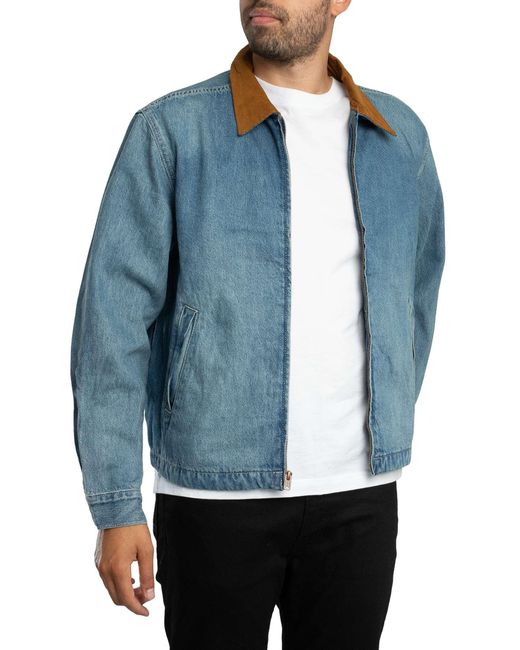 Levi's Blue Castro Full Zip Jacket for men