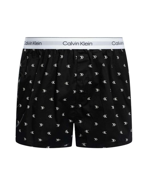 Calvin Klein Black 3 Pack Slim Boxers for men