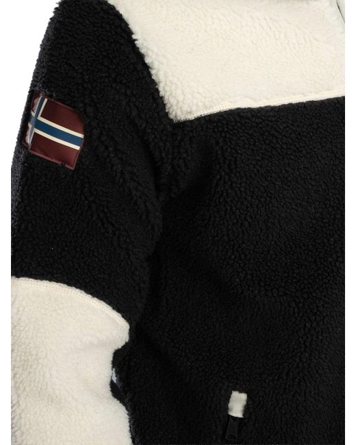 Napapijri Black Yupik Fleece Jacket for men