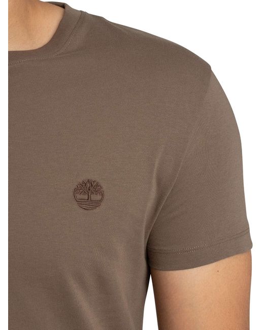 Timberland Gray Dunstan River Slim T-shirt for men
