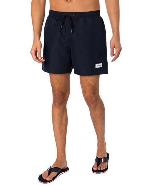 Tommy Hilfiger Blue Lounge Medium Drawstring Swim Shorts for men
