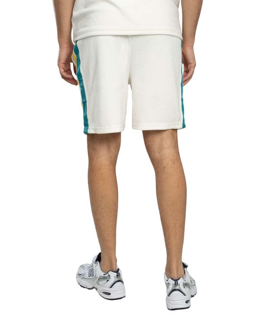 Sergio Tacchini White Monte Velour Sweat Shorts for men