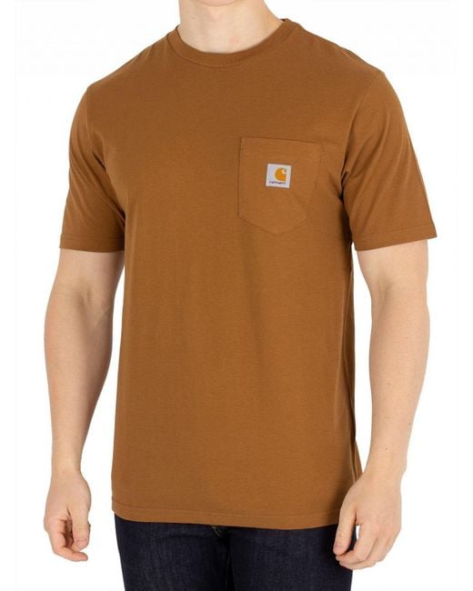 Carhartt WIP Hamilton Brown Pocket T-shirt for men