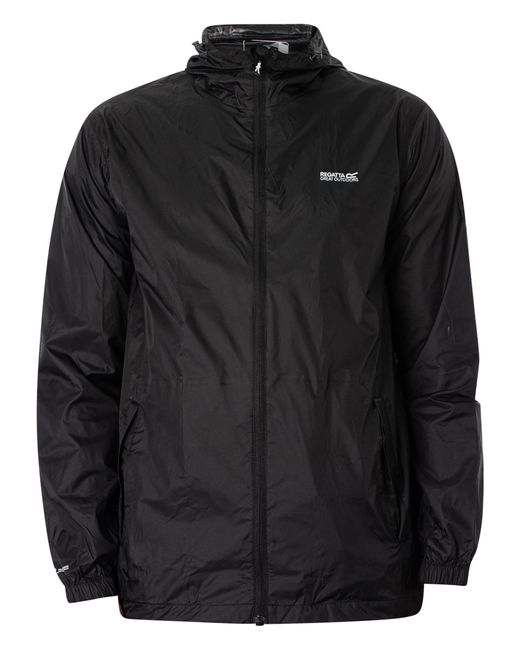 Regatta Black Pack It Waterproof Jacket for men