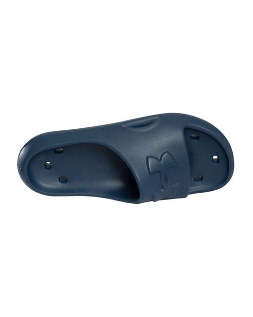 Under Armour Blue Locker Sliders for men