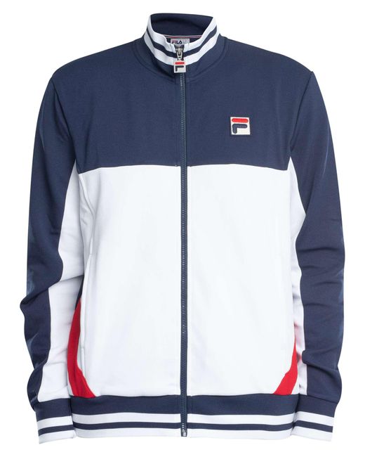 Fila Blue Tiebreaker Funnel Neck Track Jacket for men