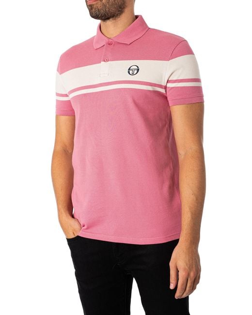Sergio Tacchini Pink Youngline Polo Shirt for men