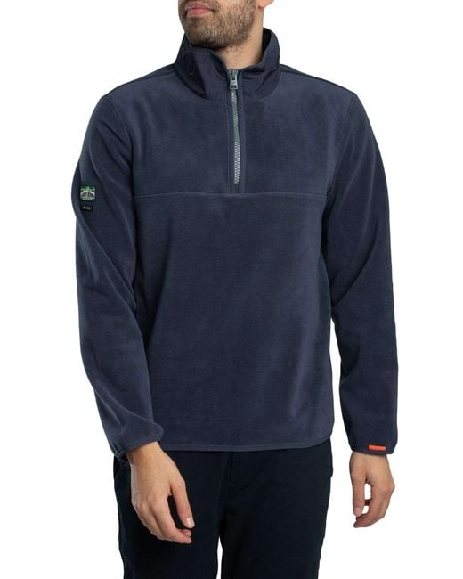 Superdry Blue Active Zip Fleece for men