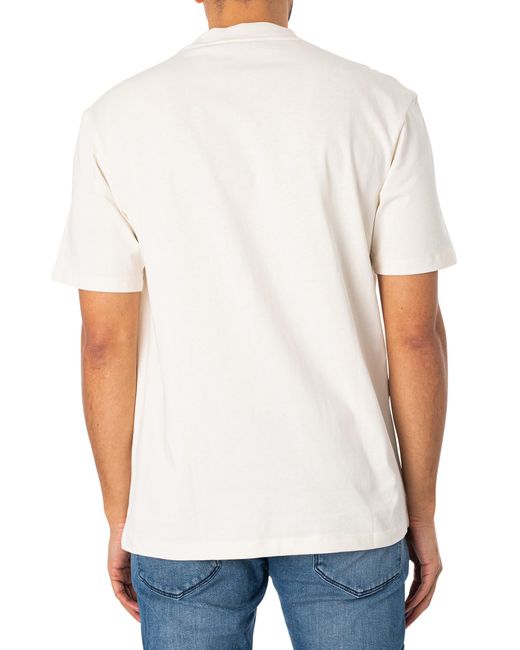 HUGO White Dapolino T-shirt for men
