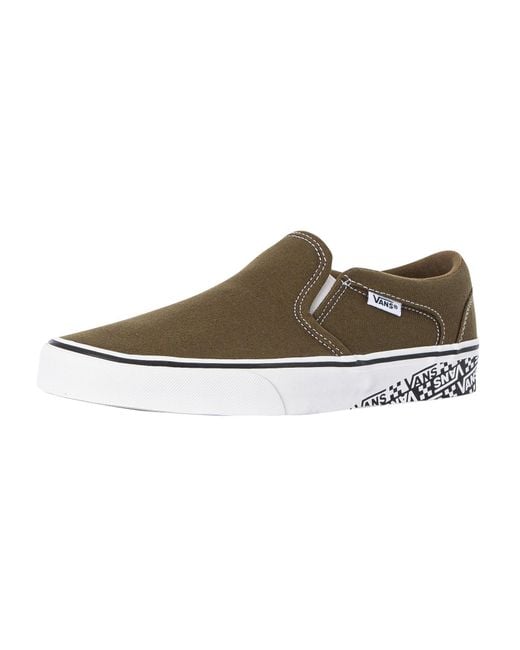 Vans Sidewall Slip On Trainers in Brown for Men Lyst