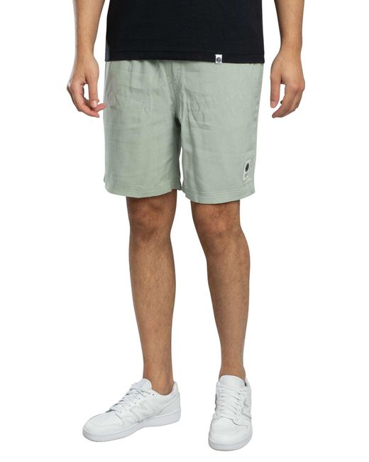 Pretty Green Blue Islington Rayon Shorts for men