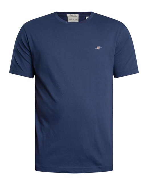 Gant Blue Regular Shield T-shirt for men