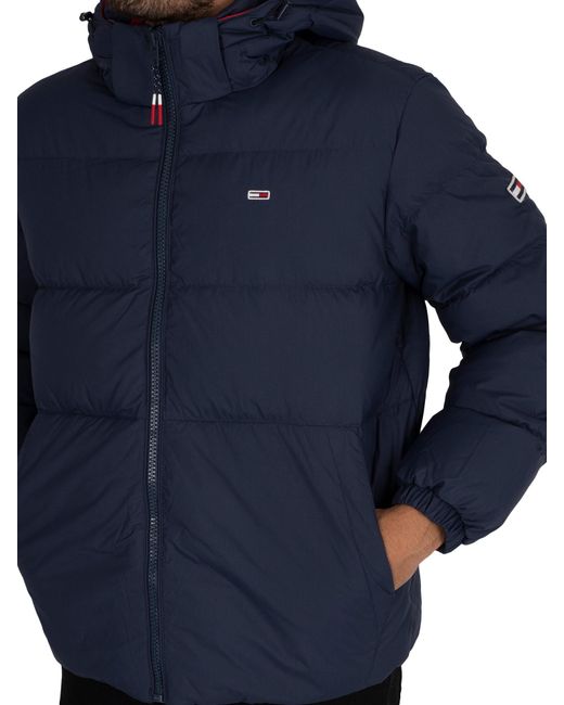 Tommy Hilfiger Denim Essential Down Puffer Jacket in Twilight Navy (Blue)  for Men | Lyst