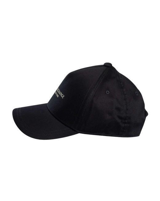 ARMANI EXCHANGE Blue Brand Baseball Cap for men