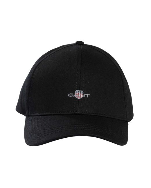 Gant Black High Shield Cotton Cap for men