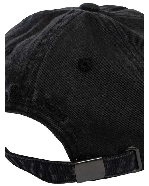 Deus Ex Machina Black Shield Garment Dyed Dad Cap for men