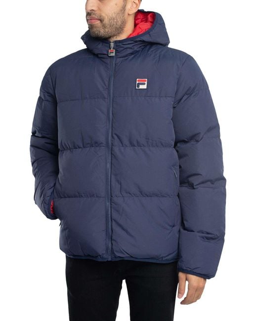 Fila Blue Harry Heavily Padded Puffer Jacket for men