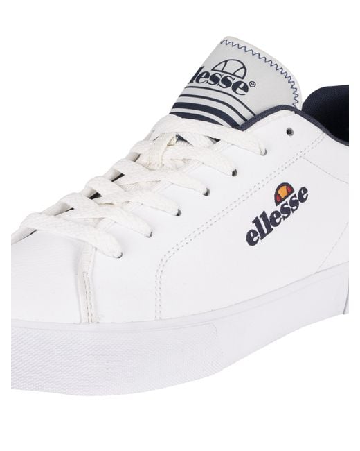 Ellesse White Taggia Leather Trainers for men