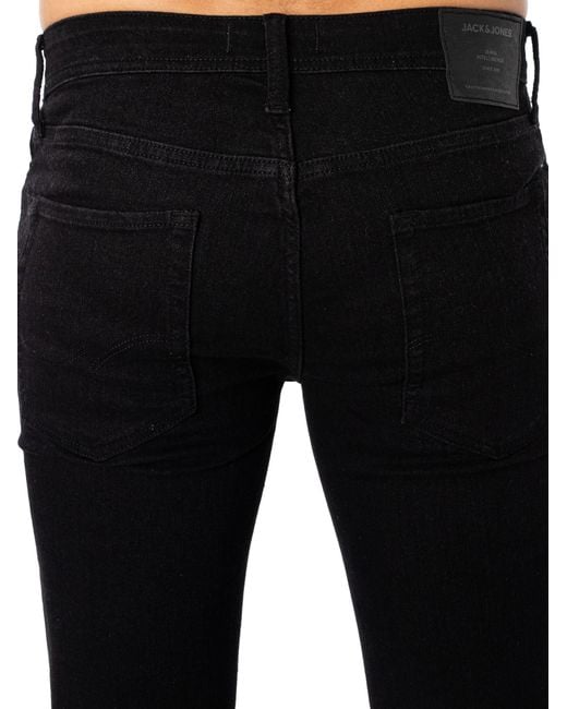 Jack & Jones Black Liam Original 773 Skinny Jeans for men