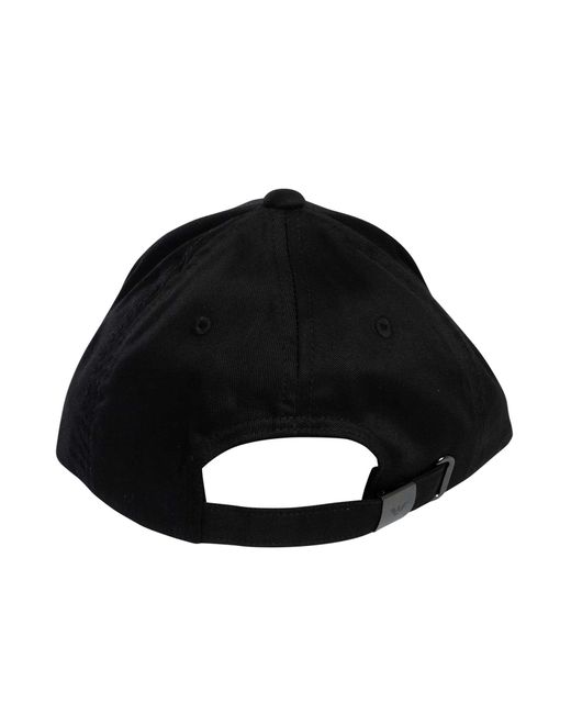 Emporio Armani Black Side Logo Baseball Cap for men