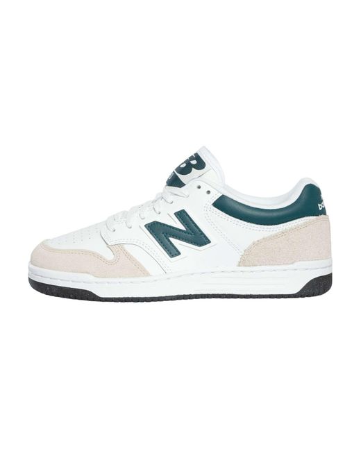 New Balance White 480 Leather Trainers for men
