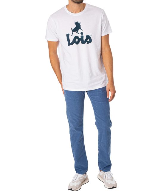 Lois Blue Thin Corduroy Trousers for men