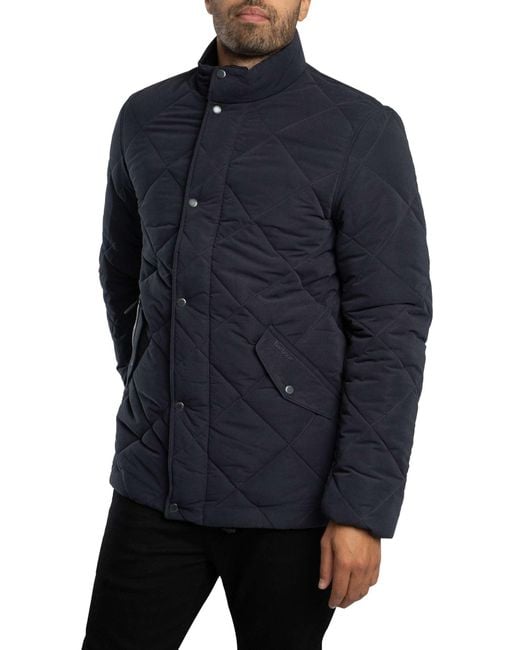 Barbour Blue Winter Chelsea Quilted Jacket for men