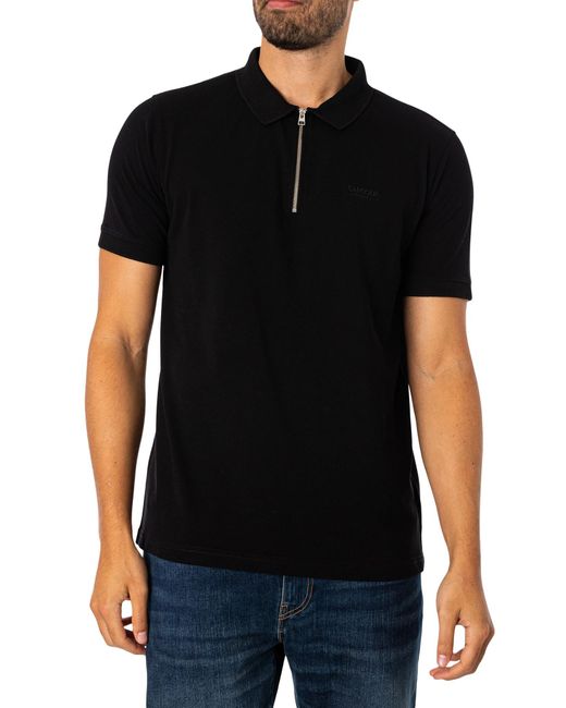 Barbour black sale polo